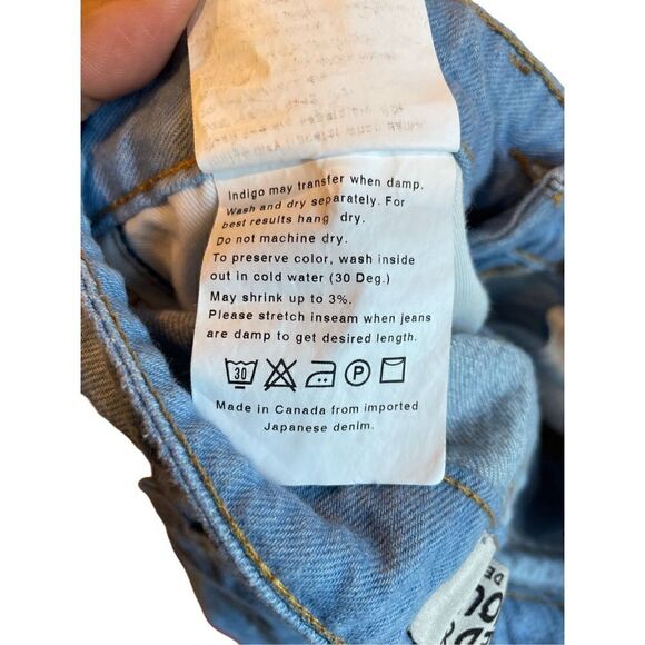 Naked & Famous Denim Womens 25 High Rise Skinny Light Blue Japan Selvedge Jeans - Picture 4 of 8